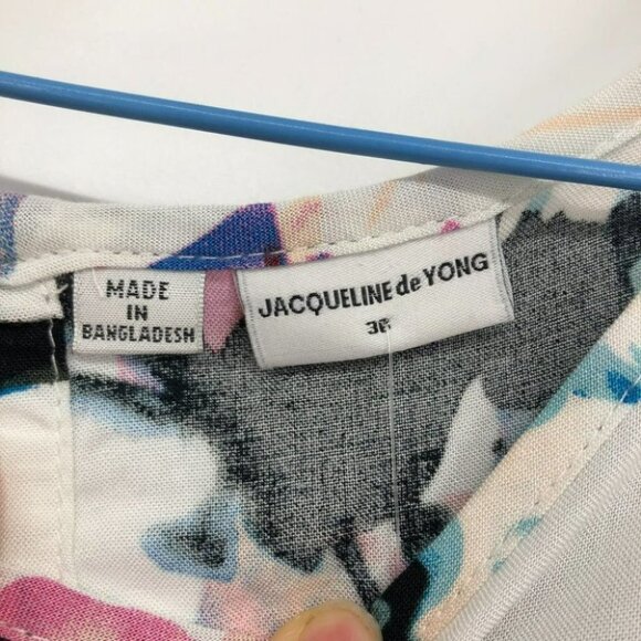 NWT Jacqueline Dr Yong white Floral fantasy Watercolor tank top 36 - Picture 4 of 13